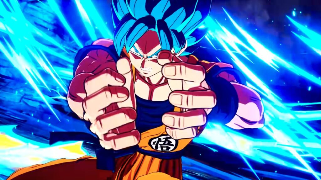 ドラゴンボールZ スパーキング！ゼロ｜超サイヤ人ゴッドSS孫悟空がかめはめ波を放つ瞬間の公式スクリーンショット
