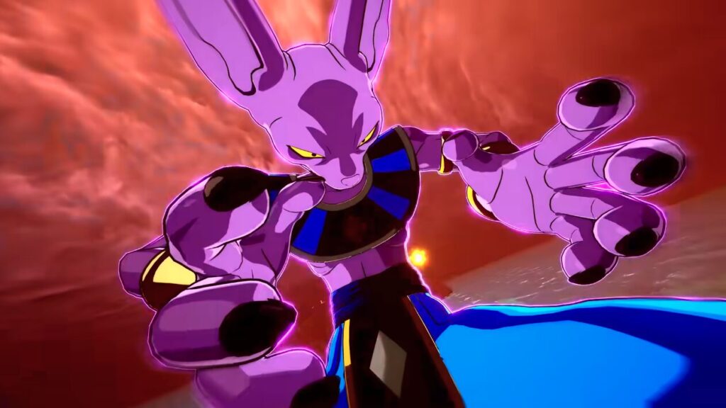 ドラゴンボールZ スパーキング！ゼロ｜破壊神ビルスが紫のオーラをまとい攻撃するバトルカット