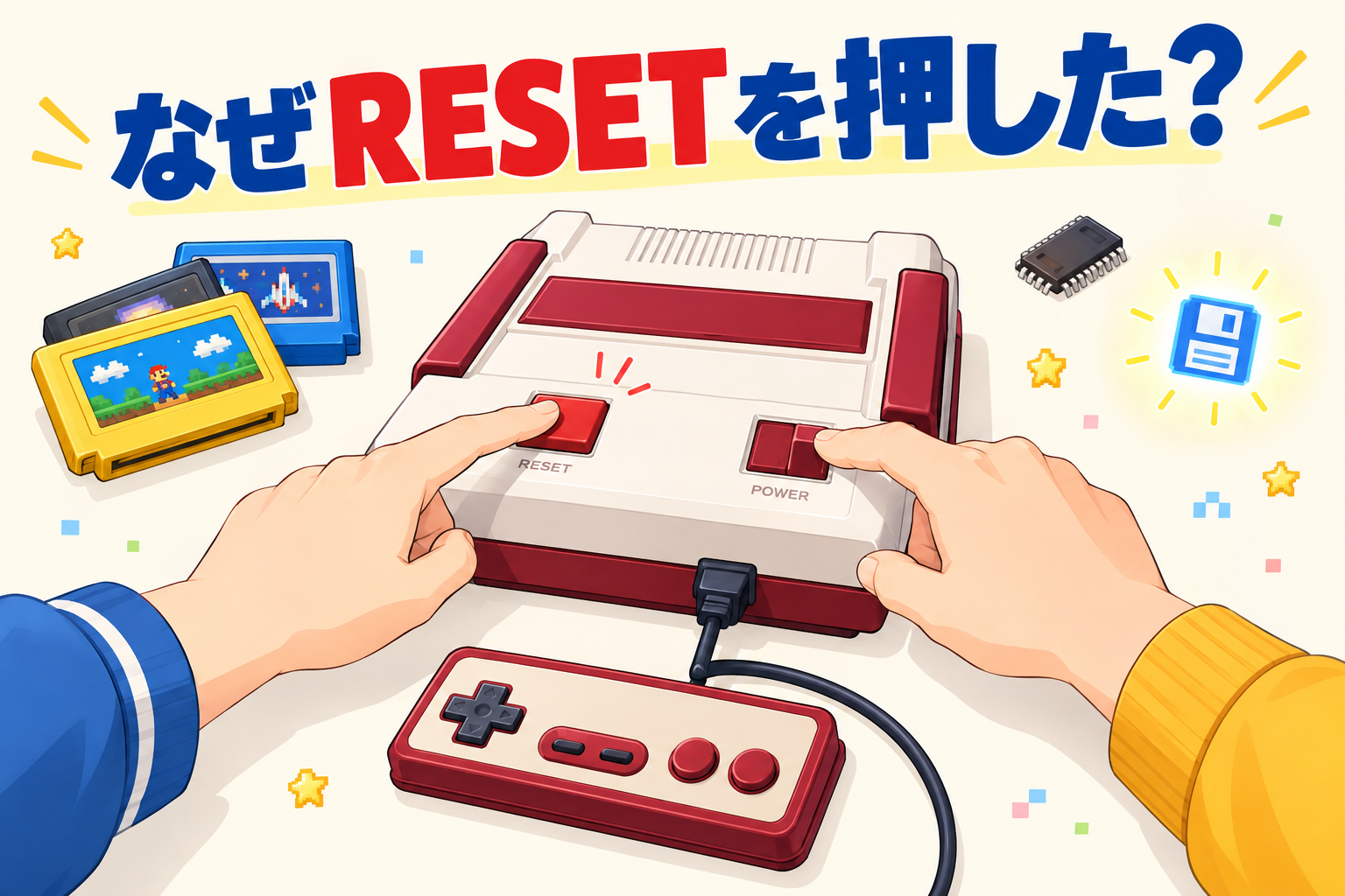 リセットを押しながら電源を切ってください」はなぜ必要だった